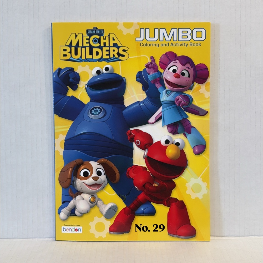 Sesame Street Mecha Builders Book 64 Coloring and Activity Pages